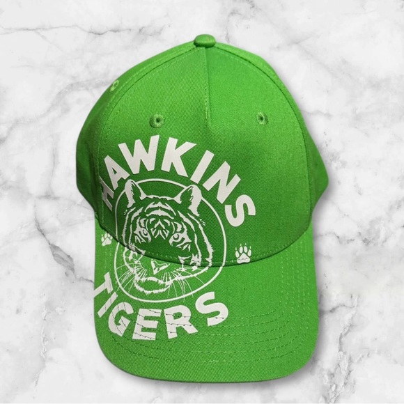 🆕Stranger Things “Hawkins Tigers” Green Cap - Picture 2 of 11